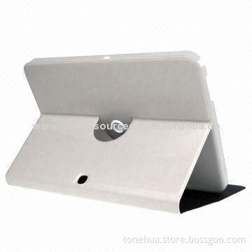 360-degree Rotation PU Leather Case for Samsung Galaxy Tab 3, with Holder